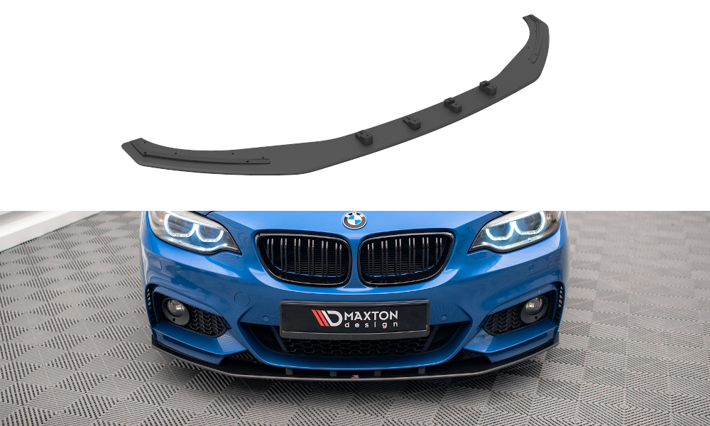 Street Pro Spoilerlippe Front Ansatz passend für BMW 2 M-Paket F22 rot