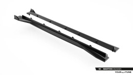 Carbon Seitenschweller Ansatz Paar passend für Audi RSQ8 Mk1 Facelift