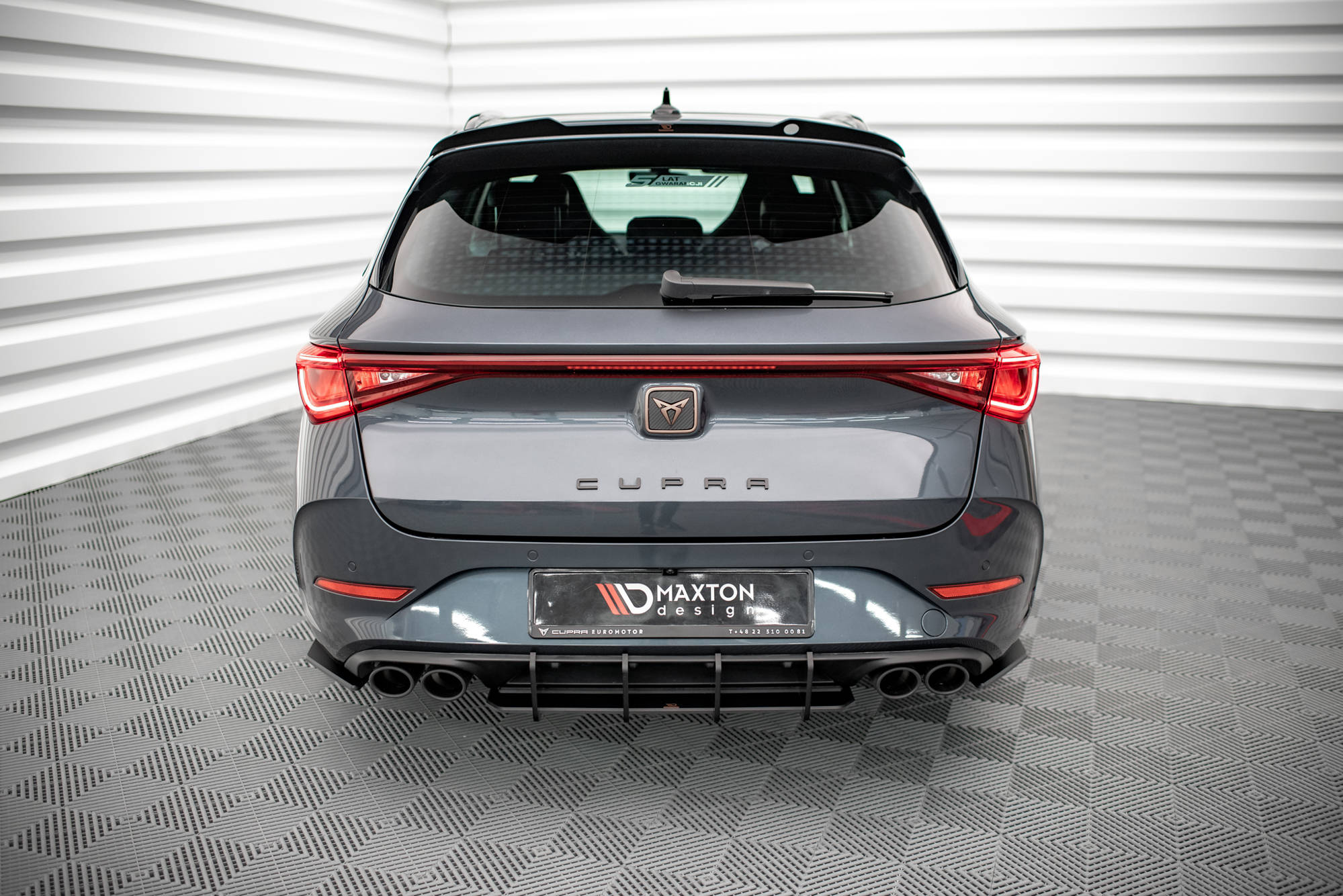 Diffusor Flaps passend für CUPRA Leon ST Mk1 schwarz matt