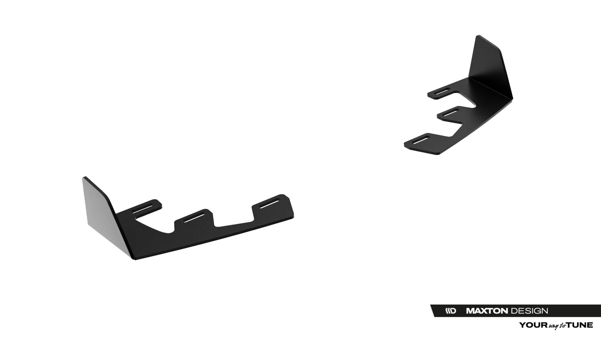 Diffusor Flaps passend für Toyota GR Yaris Mk4 Facelift schwarz Hochglanz