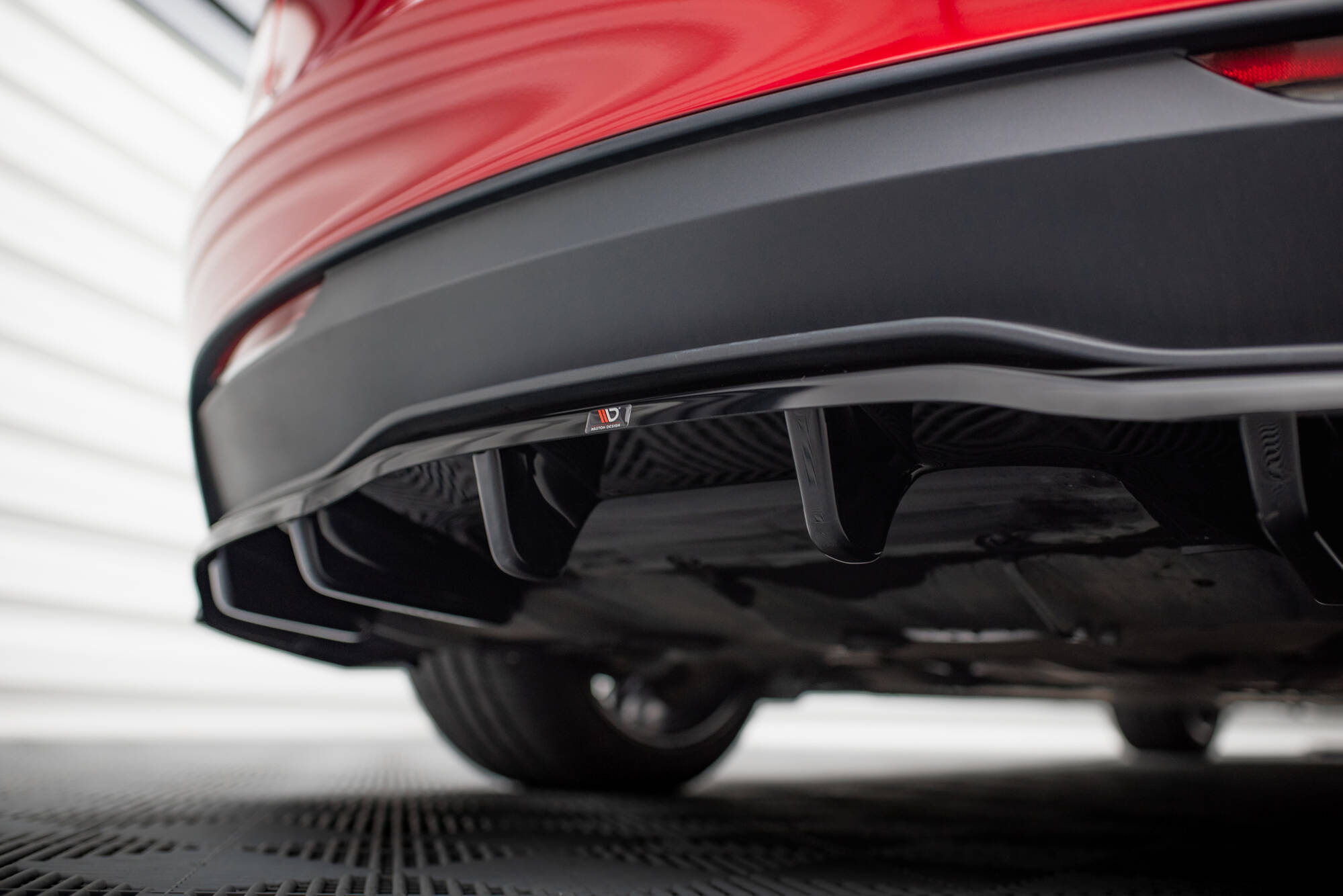Diffusor Heckansatz V.1 passend für Tesla Model 3 Project HighlandFL schwarz Hochglanz