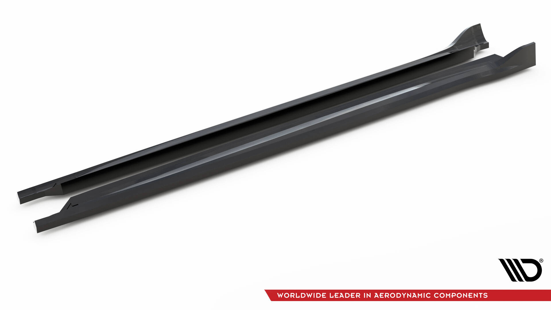Seitenschweller Ansatz Paar passend für Maserati Grecale GT / Modena Mk1 schwarz Hochglanz