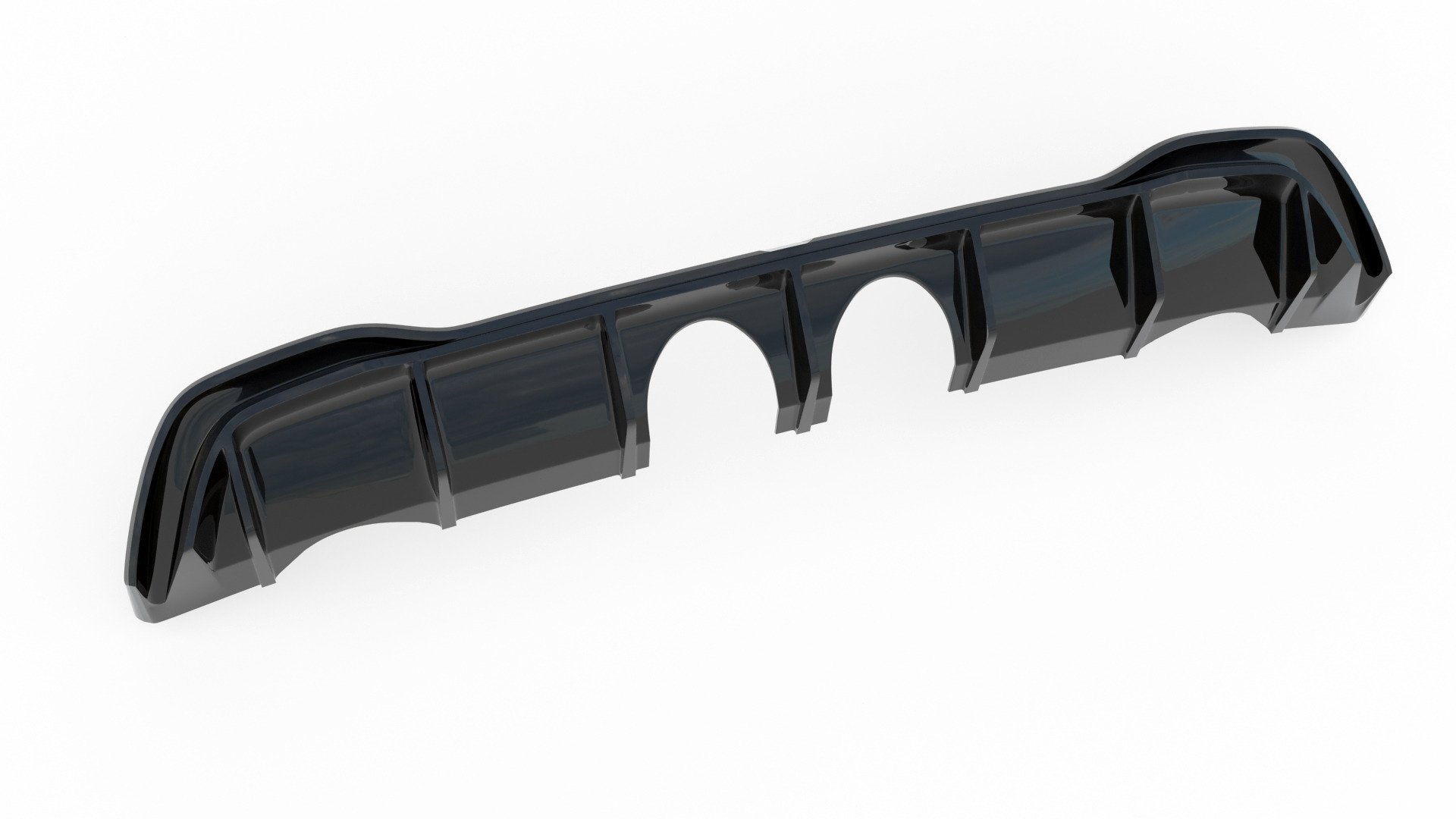 Diffusor Heck Ansatz für VW Golf Mk8 R32 Look