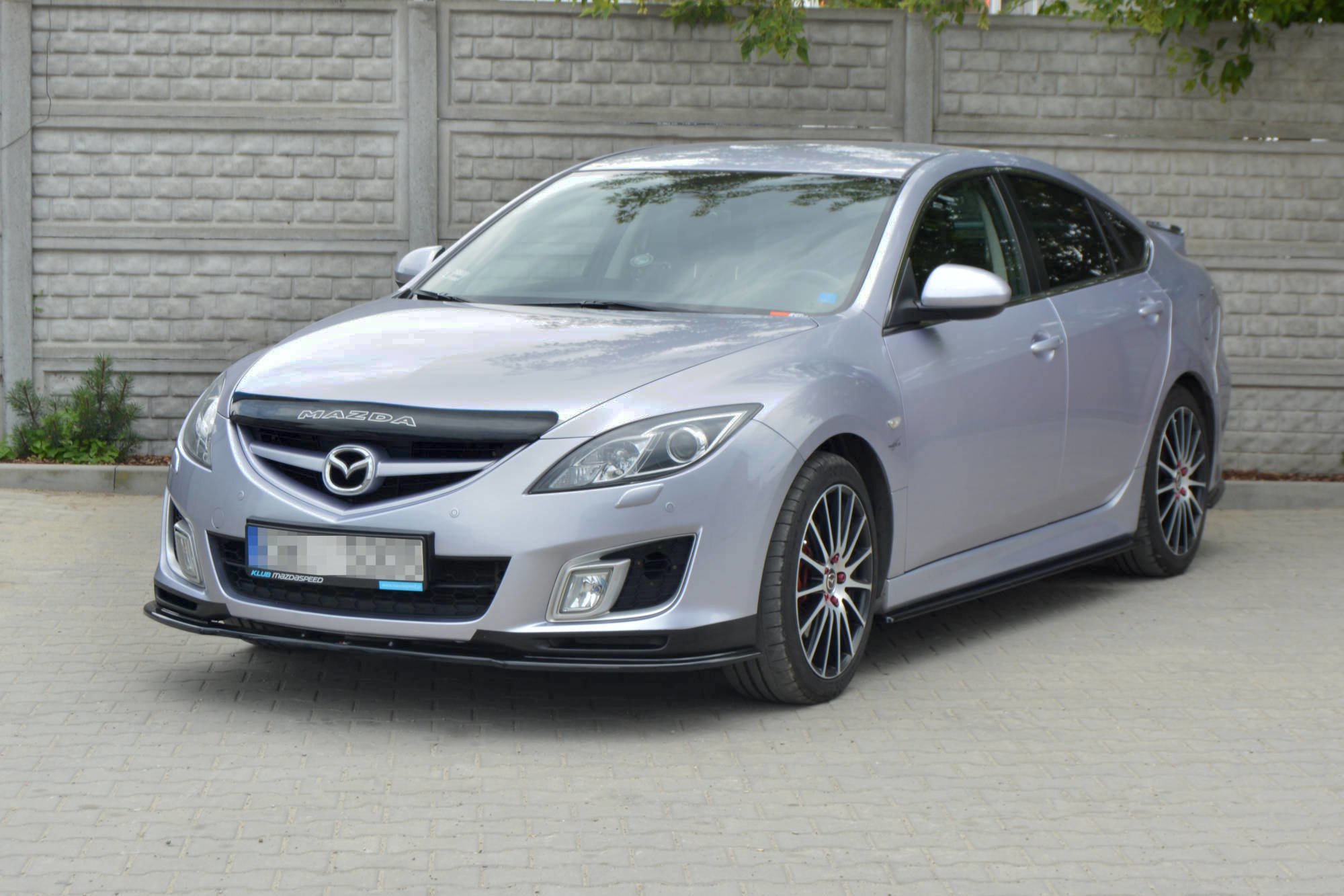 Seitenschweller Ansatz für MAZDA 6 MK2 SPORT HATCH GH-SERIES vor Facelift schwarz Hochglanz
