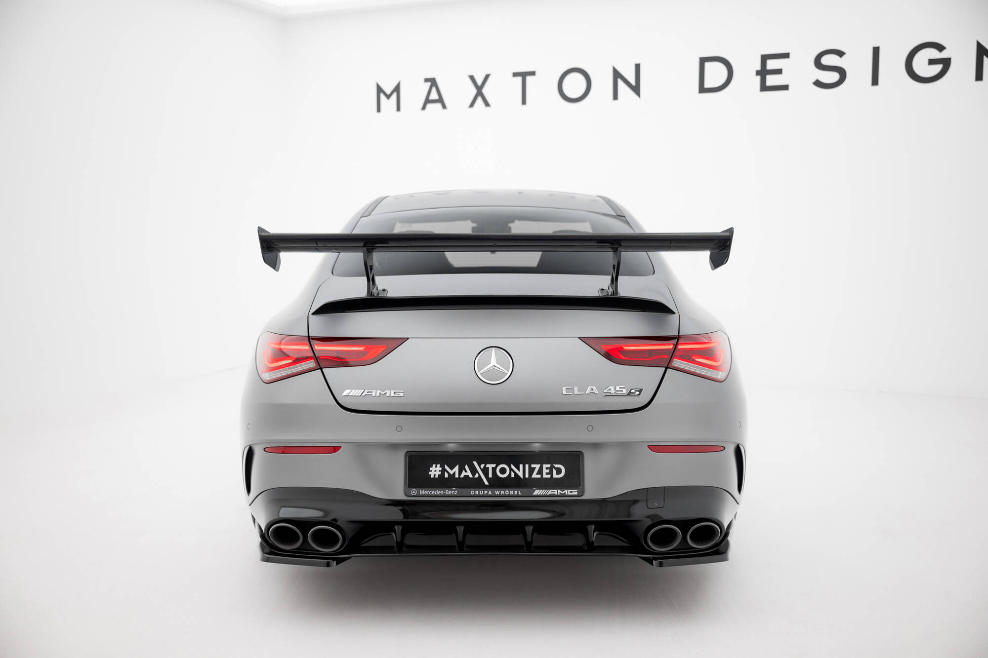 Carbon Heck Spoiler Heckflügel Standfuß Innen passend für Mercedes CLA Coupe C118 / C118 FL