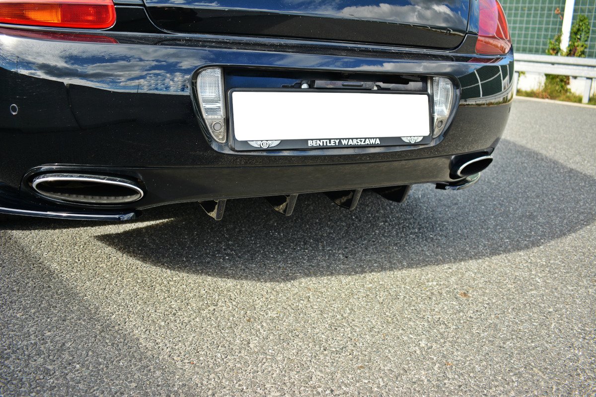 Heckansatz Diffusor passend für BENTLEY CONTINENTAL GT schwarz Hochglanz