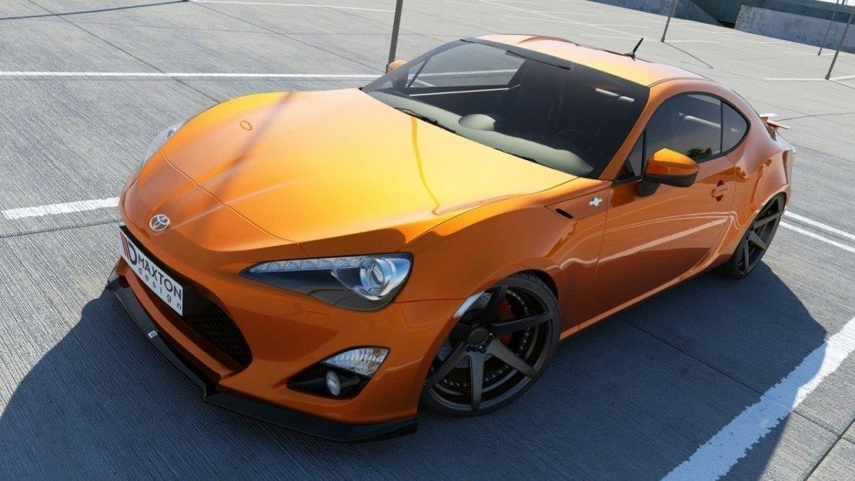 Street+ Spoilerlippe Front Ansatz passend für Toyota GT86 schwarz Hochglanz