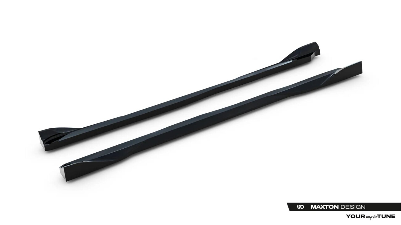 Seitenschweller Ansatz (Paar) V.2 passend für Toyota GR Yaris Mk4 Facelift schwarz Hochglanz