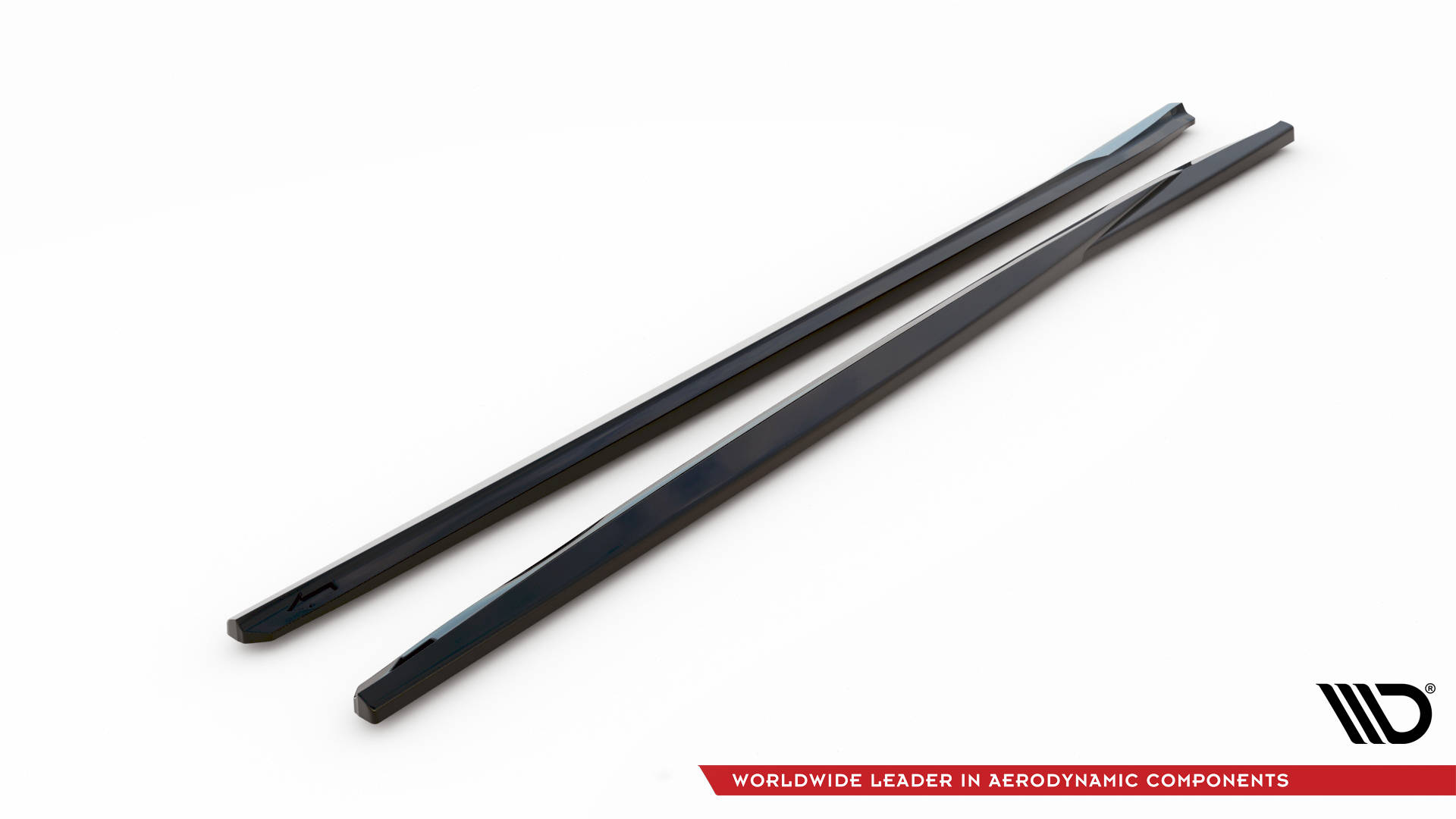 Street+ Seitenschweller Leisten passend für VW Scirocco Mk3 schwarz Hochglanz