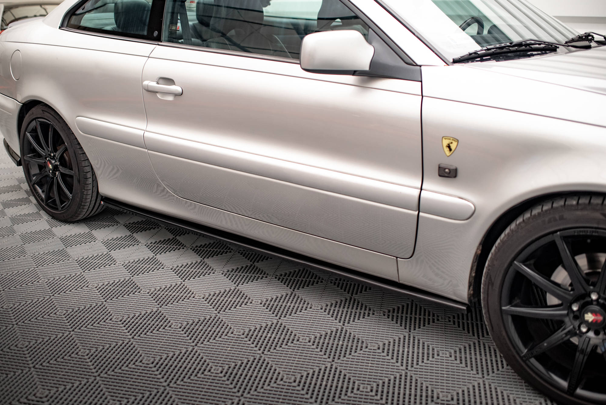 Street+ Seitenschweller Leisten passend für Volvo C70 Mk1 schwarz Hochglanz