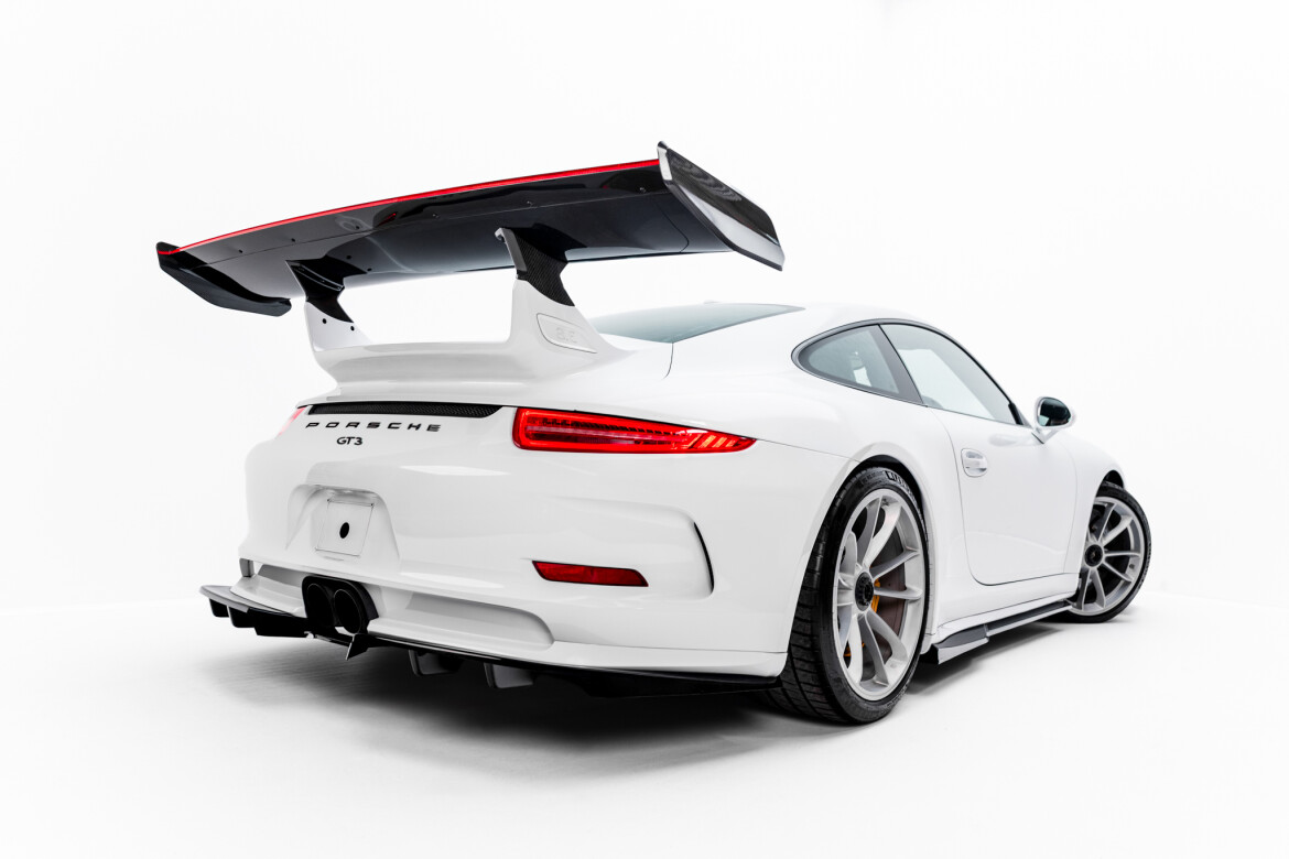 Carbon Spoiler V.2 + LED passend für Porsche 911 GT3 991