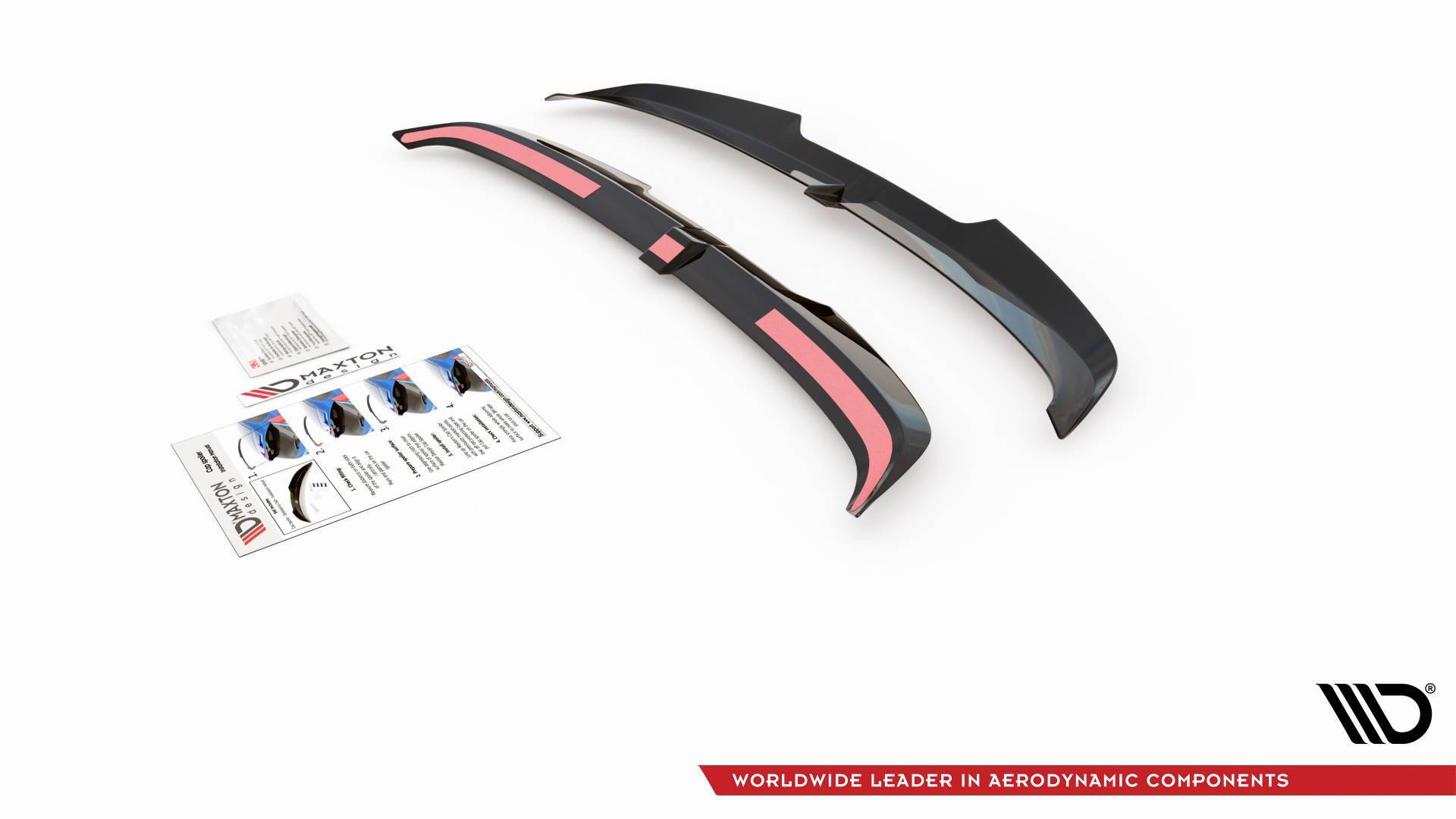 Heck Spoiler Aufsatz Abrisskante V.2 passend für Audi RS3 / S3 / A3 S-Line Sportback 8Y / 8Y FL schwarz Hochglanz