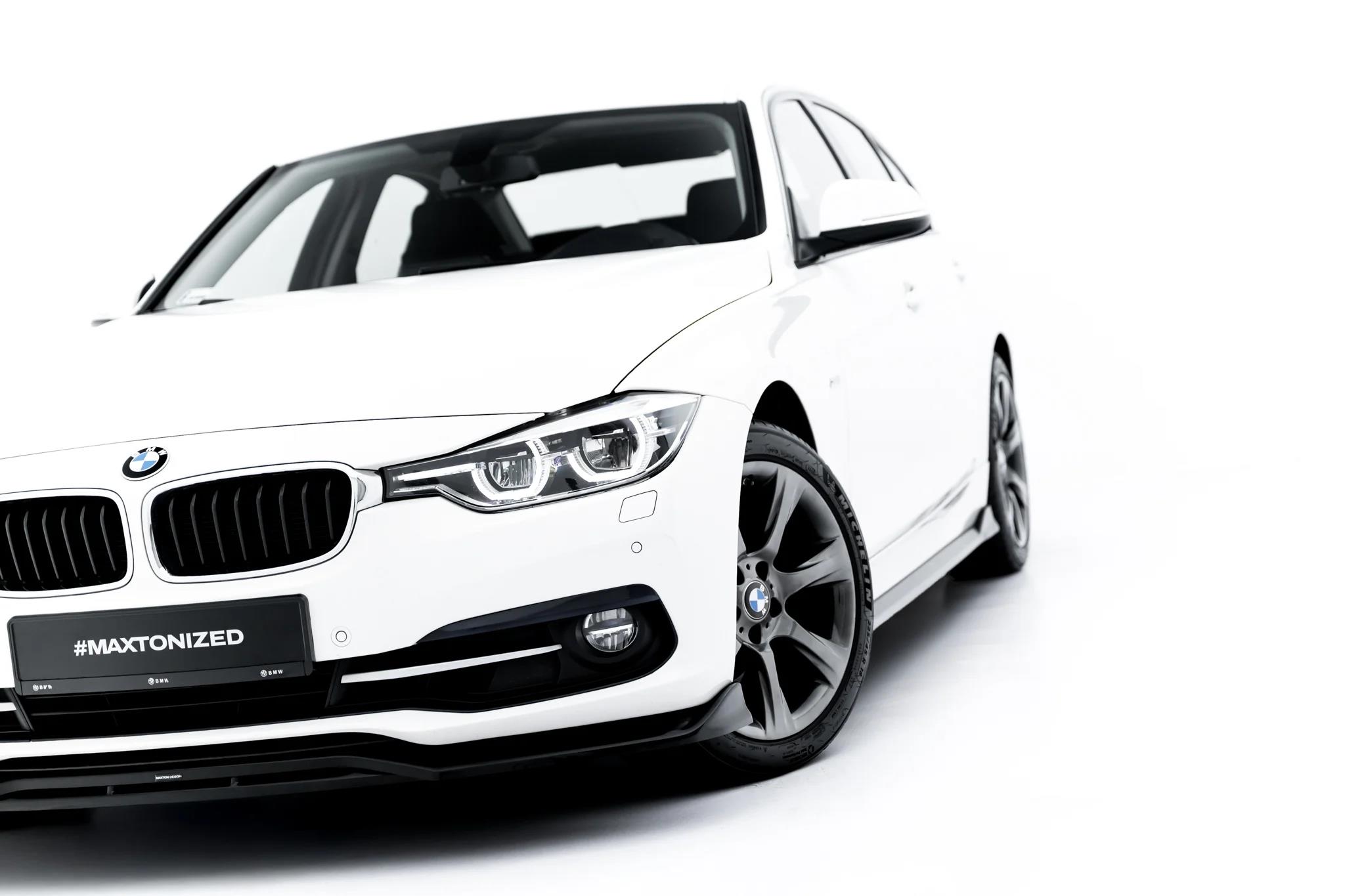 Frontlippe passend für BMW 3er Sportline Limousine / Touring F30 / F31 schwarz Hochglanz