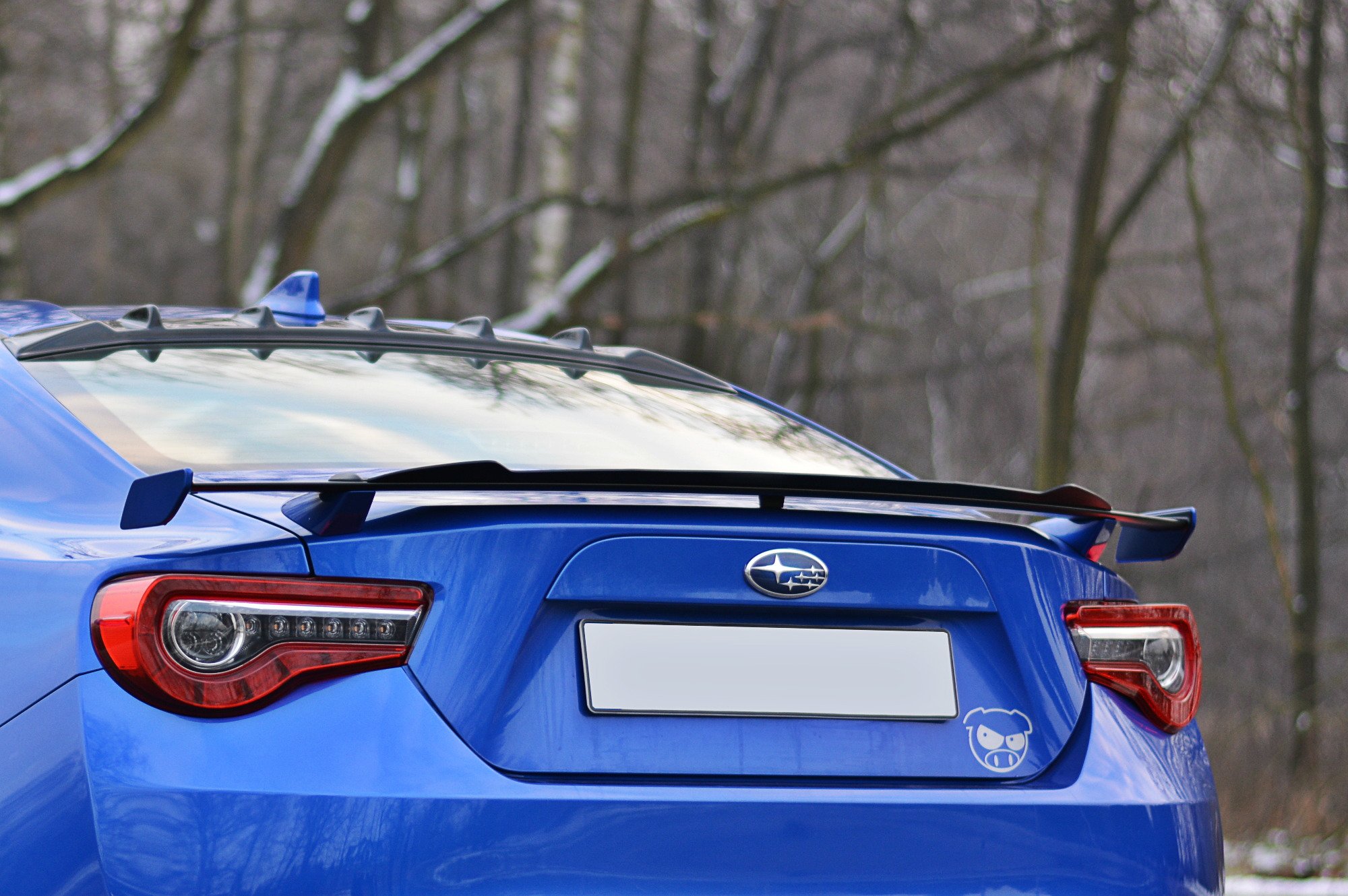 Spoiler CAP für Toyota GT86 Facelift / Subaru BRZ Mk1 Facelift schwarz Hochglanz