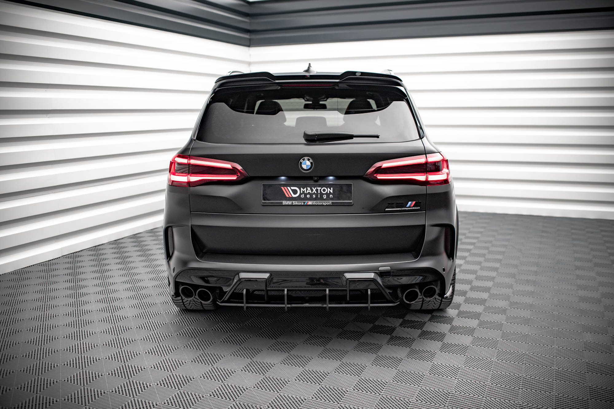 Street Pro Heckschürze Heck Ansatz Diffusor passend für BMW X5M F95 / F95 FL
