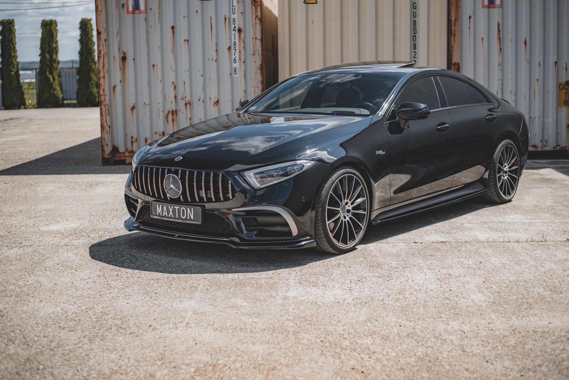 Front Ansatz V.3 für Mercedes-AMG CLS 53 C257 schwarz Hochglanz
