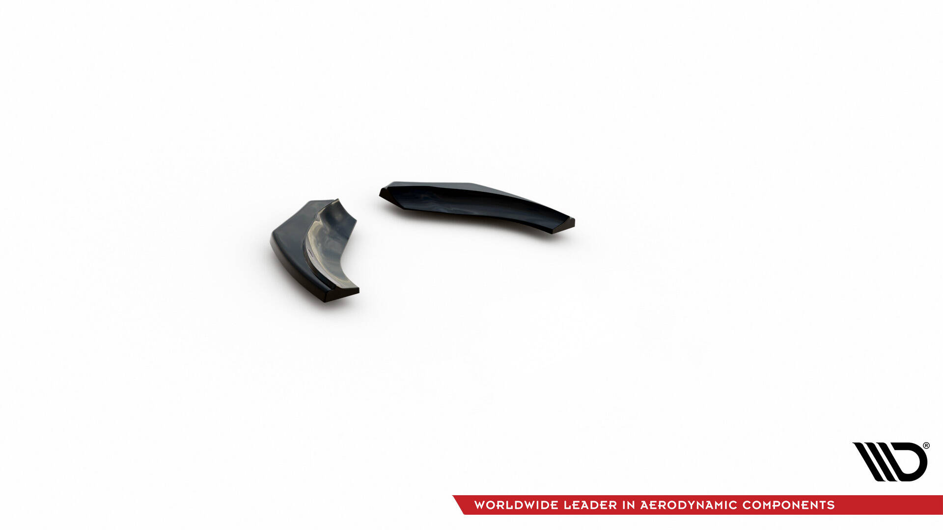 Heck Ansatz Flaps Diffusor für VW SCIROCCO R schwarz Hochglanz