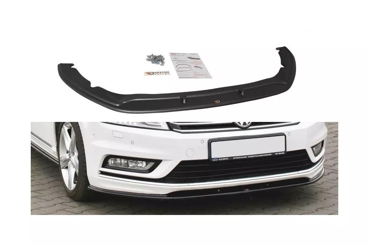 Front Ansatz V.1 für VW Passat R-Line B7 schwarz Hochglanz