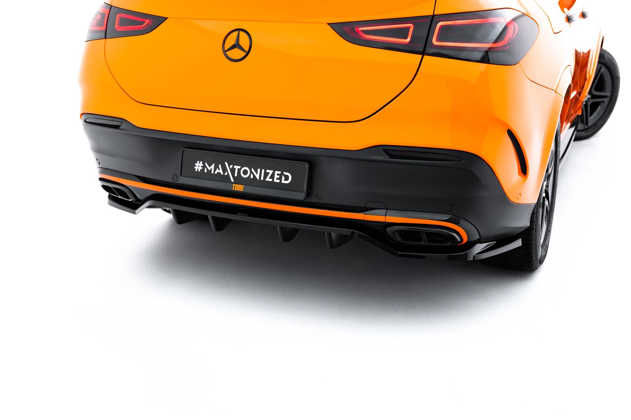 Diffusor Heckansatz V.2 passend für Mercedes-Benz GLE Coupe AMG-Line C167 / C167 Facelift schwarz Hochglanz