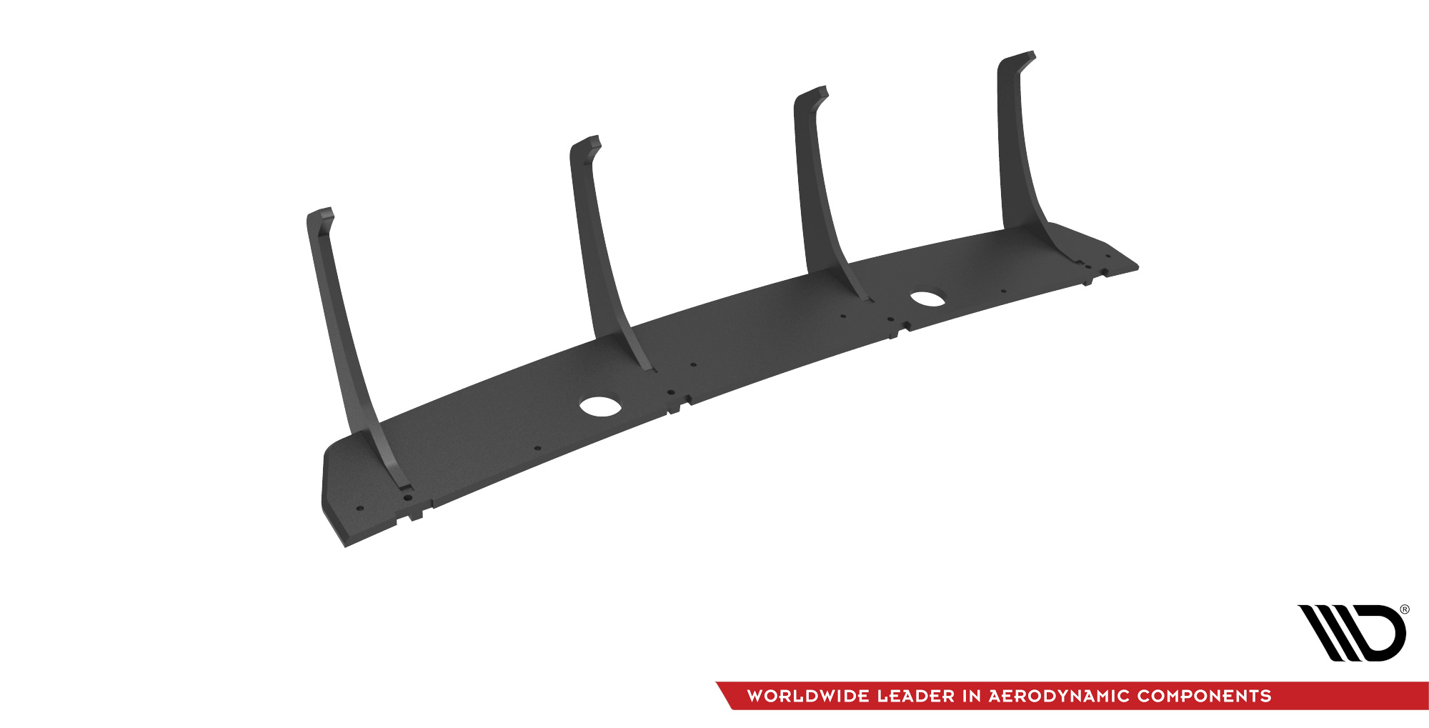 Street Pro Heckschürze Heck Ansatz Diffusor V.2 passend für Dodge Durango RT Mk3 schwarz-rot