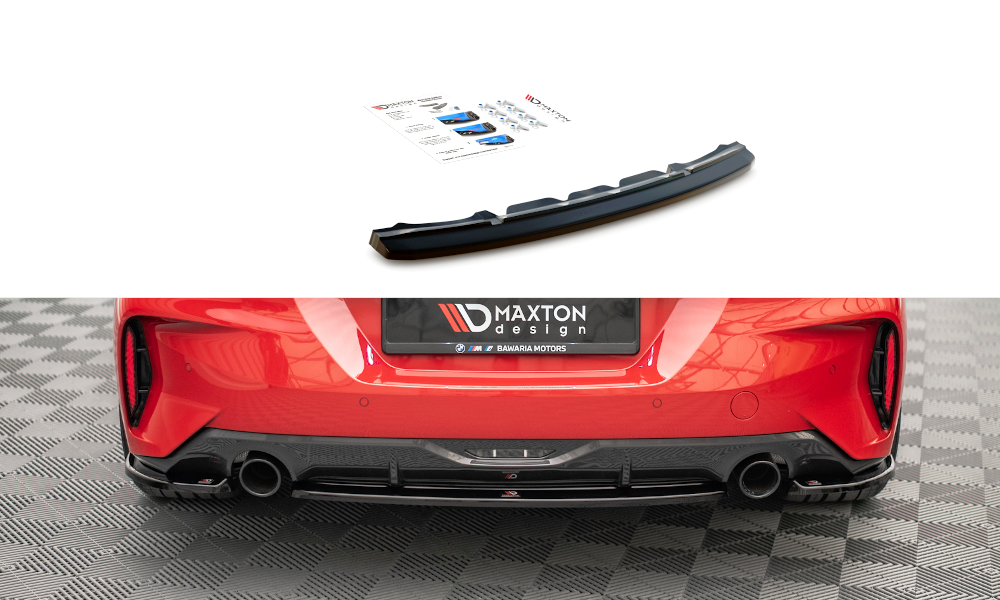 Street+ Mittlerer Diffusor Heck Ansatz passend für BMW Z4 M-Paket G29 schwarz Hochglanz