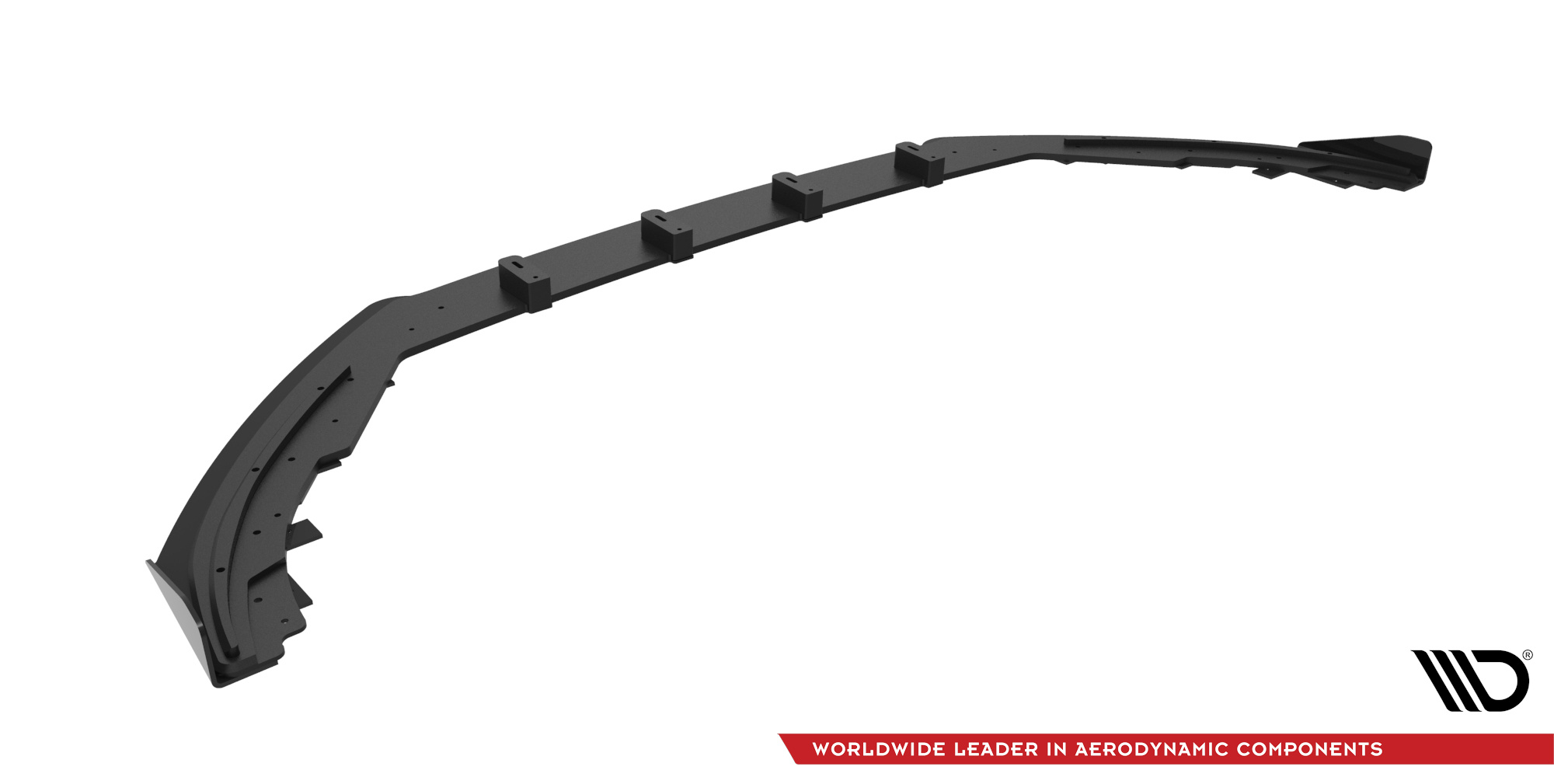 Street Pro Front Ansatz für + Flaps für Ford Focus ST / ST-Line Mk4 schwarz Hochglanz