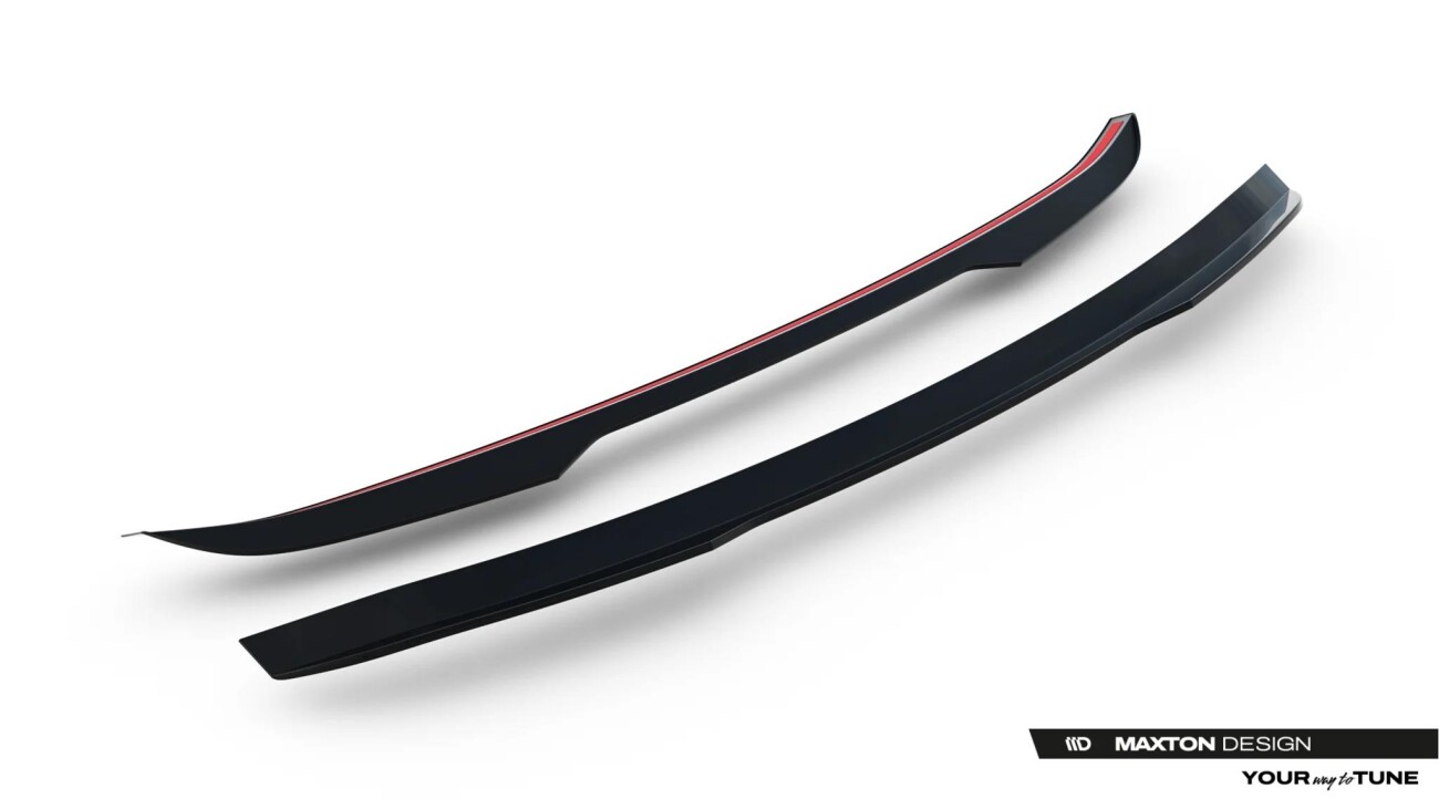 Unterer Heckspoiler Lippe passend für Alfa Romeo Junior Mk1 schwarz Hochglanz