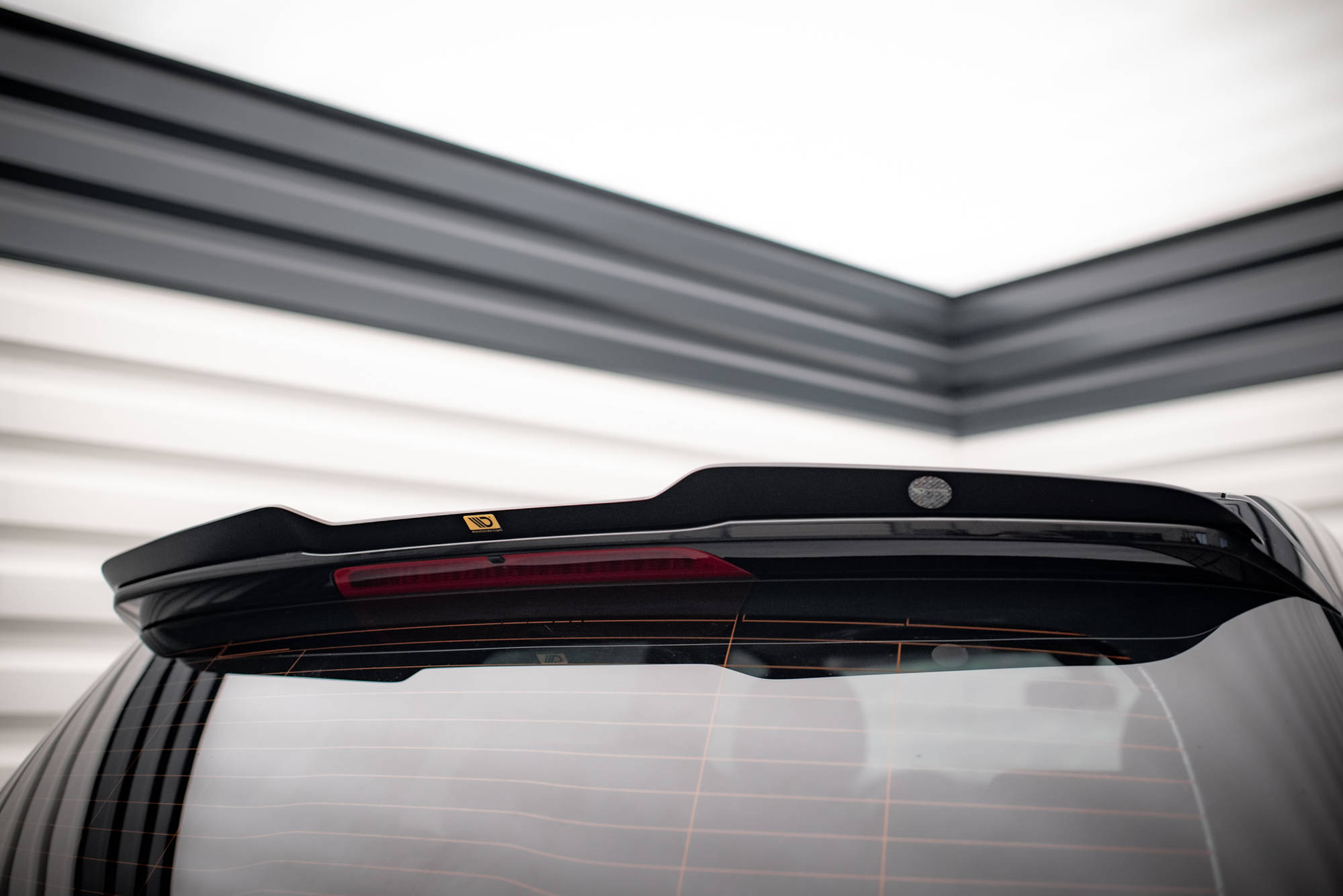 Heck Spoiler Aufsatz Abrisskante passend für Mercedes B W246 FL schwarz Hochglanz