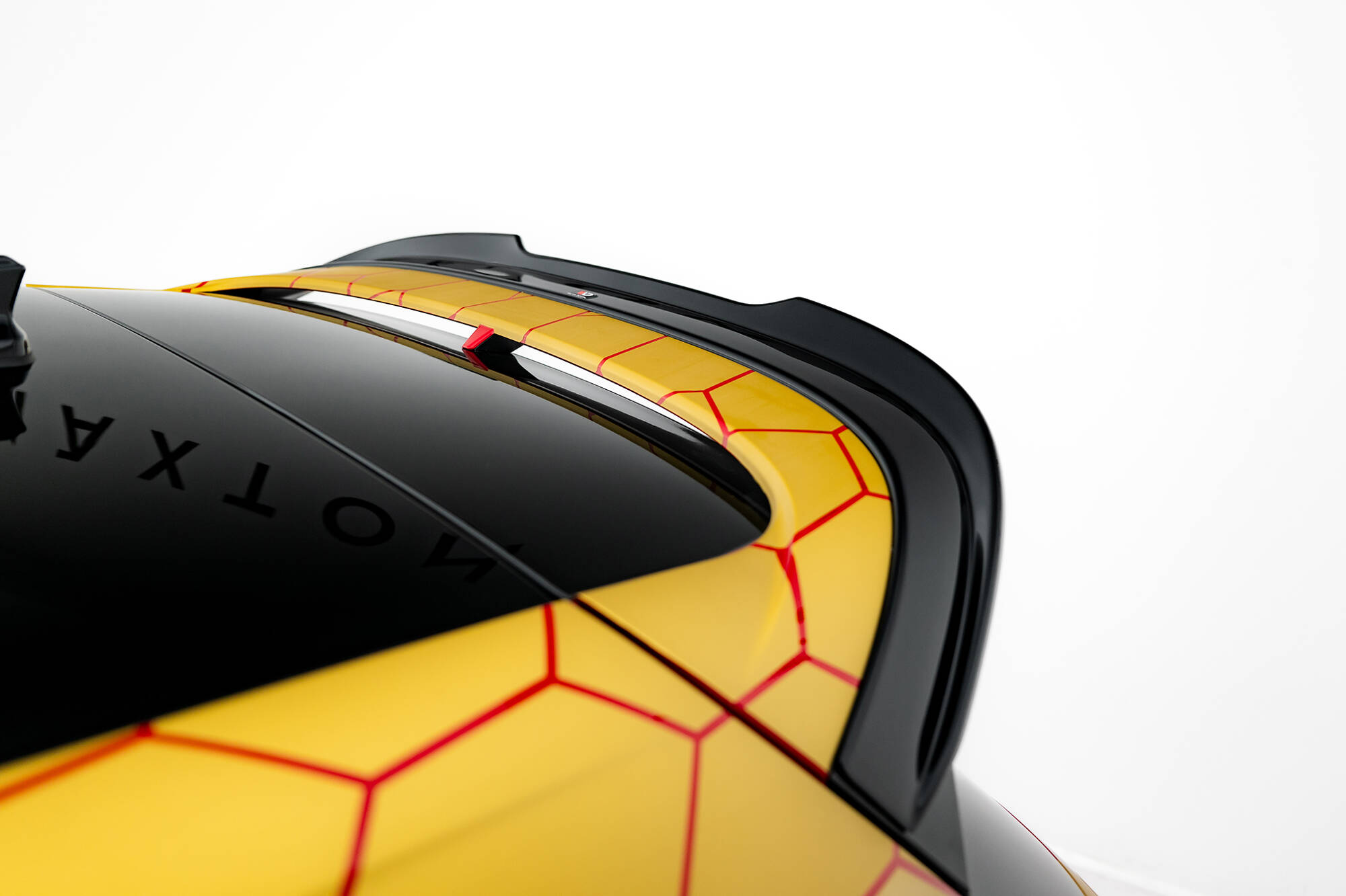 Heck Spoiler Aufsatz Abrisskante V.2 passend für VW Golf R-Performance Hatchback Mk8 FL schwarz Hochglanz