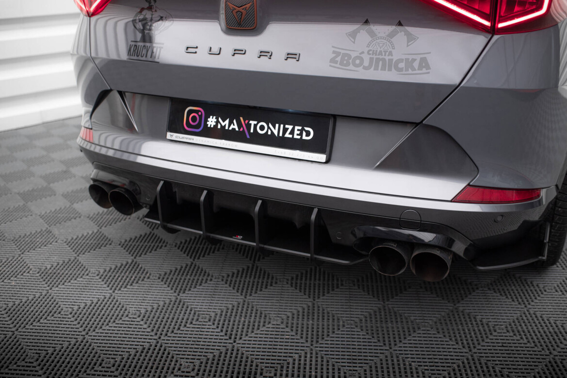 Heckansatz Diffusor passend für CUPRA Formentor Mk1 roter Kern