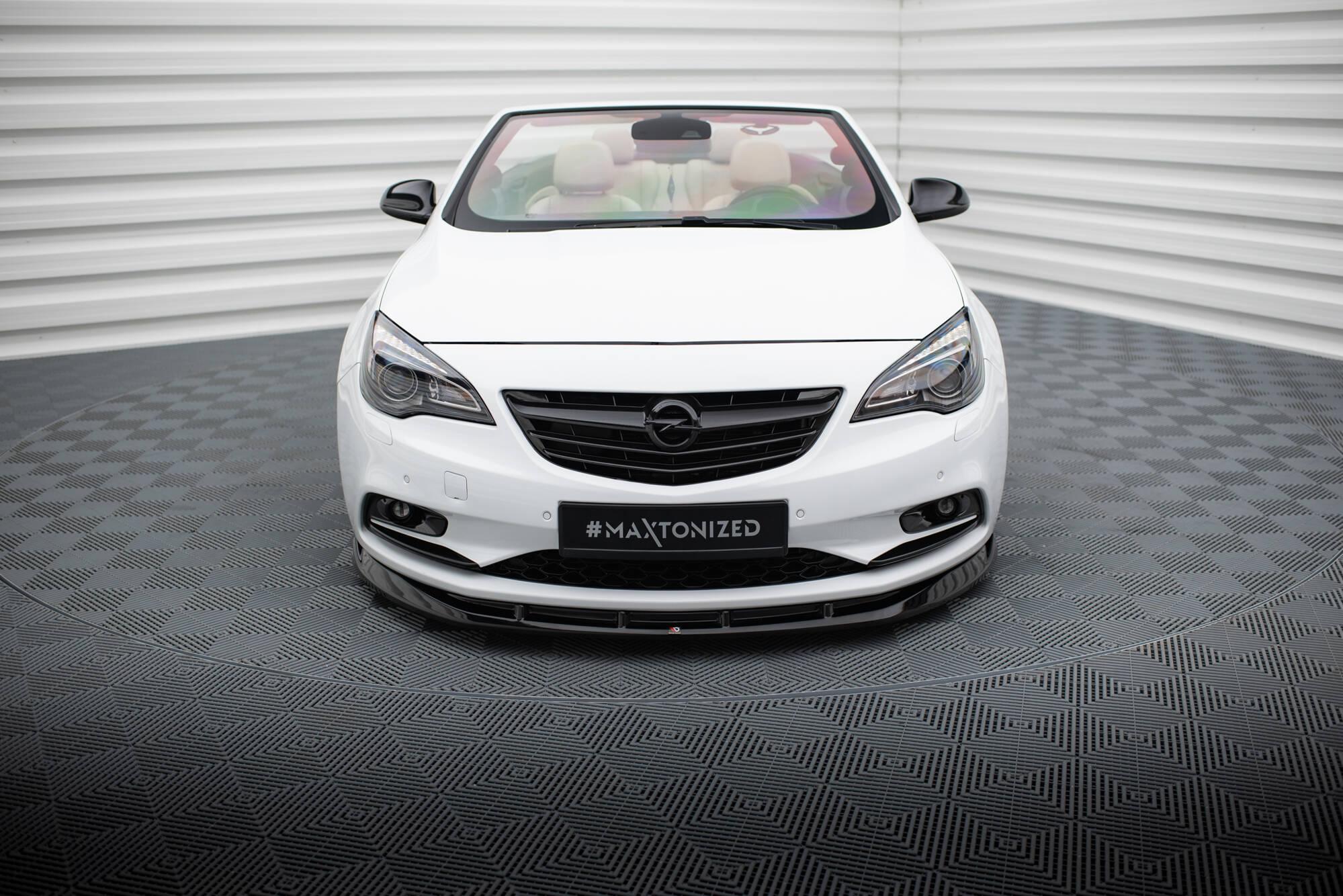 Street+ Spoilerlippe Front Ansatz passend für Opel Cascada schwarz Hochglanz