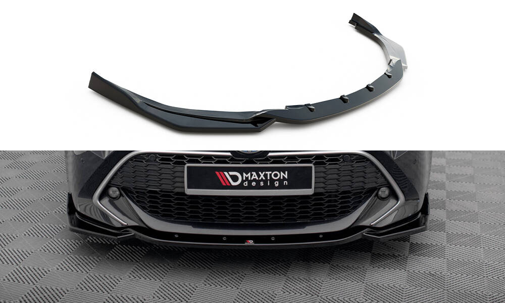 Front Ansatz V.2 für Toyota Corolla XII Touring Sports/ Hatchback schwarz Hochglanz