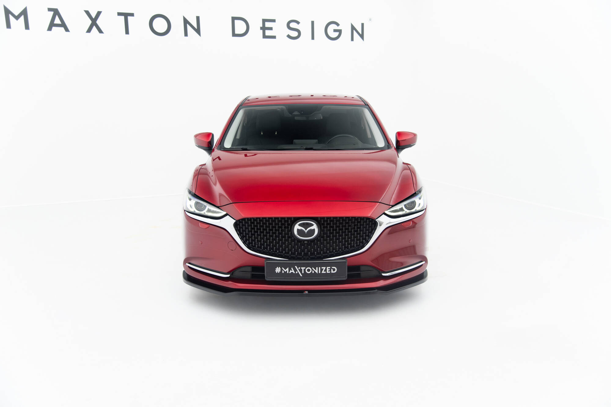 Street+ Spoilerlippe Front Ansatz V.1 passend für Mazda 6 Mk3 FL schwarz Hochglanz