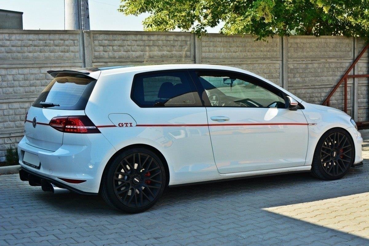 Diffusor für VW GOLF 7 GTI Diffusor Heck Ansatz für Heckschürze für & Heck Ansatz Flaps