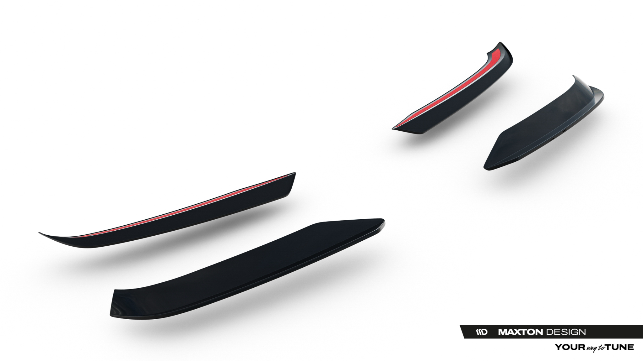 Heckspoiler Lippe Ford Transit Custom MSRT Mk2 schwarz Hochglanz