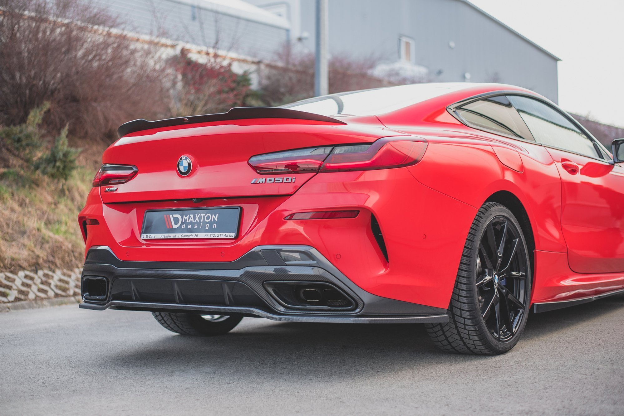 Heckansatz BMW 8 Coupe M-Paket G15 schwarz Hochglanz
