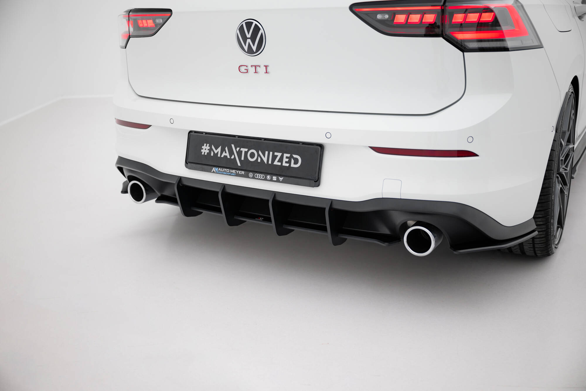 Street Pro Heckschürze Heck Ansatz Diffusor V.1 passend für VW Golf GTI Mk8