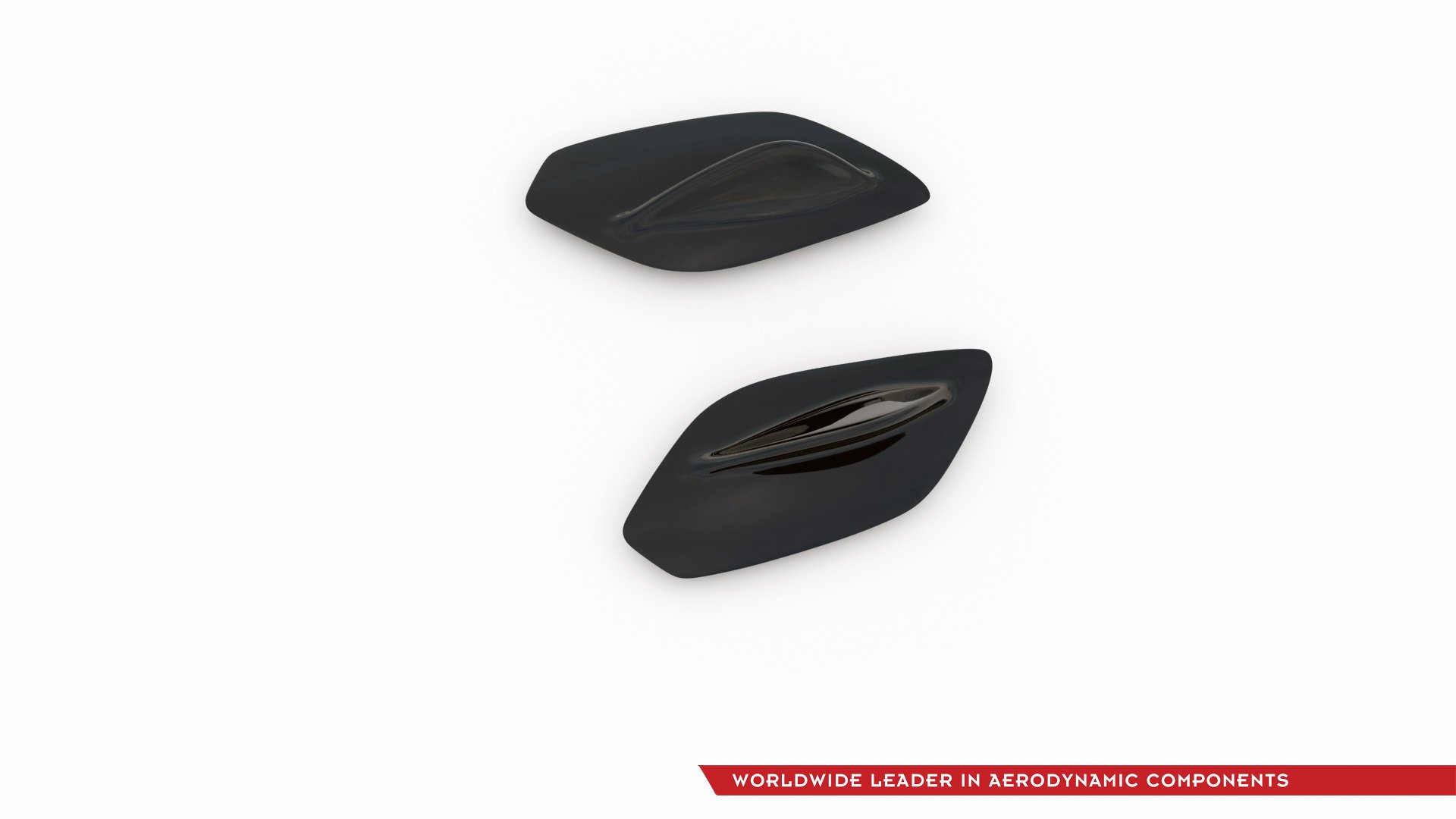 Spoiler Seitenerweiterungen Mercedes A35 AMG Hatchback W177 schwarz Hochglanz