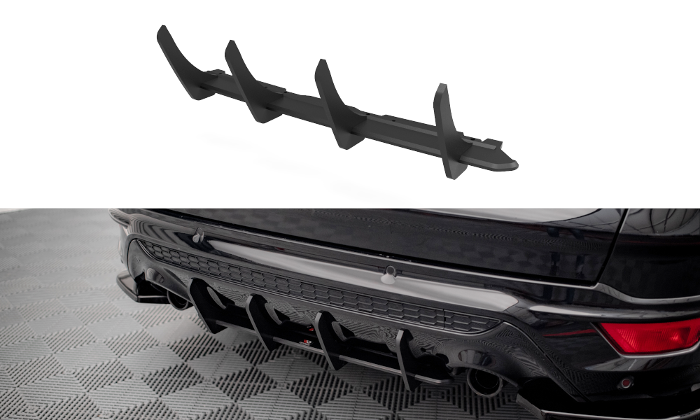 Street Pro Heckschürze Heck Ansatz Diffusor passend für Ford Escape ST-Line Mk3