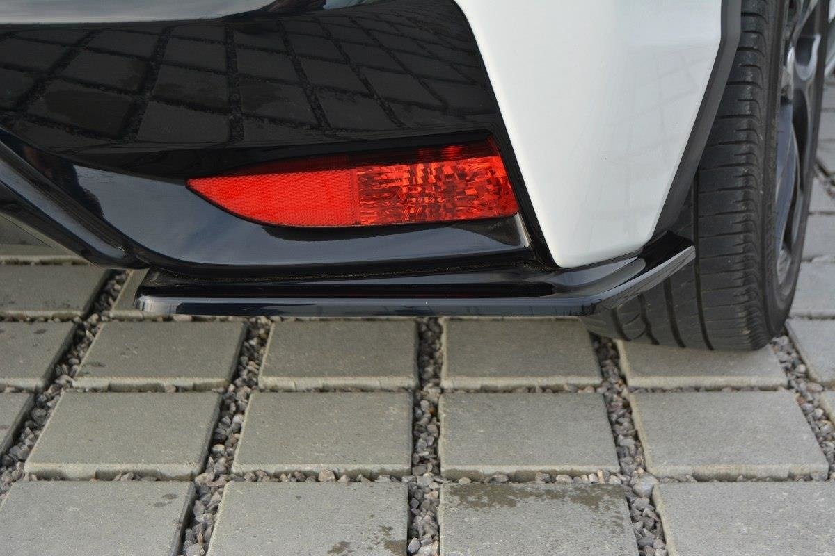 Heck Ansatz Flaps Diffusor für Honda Civic Mk9 Facelift schwarz matt