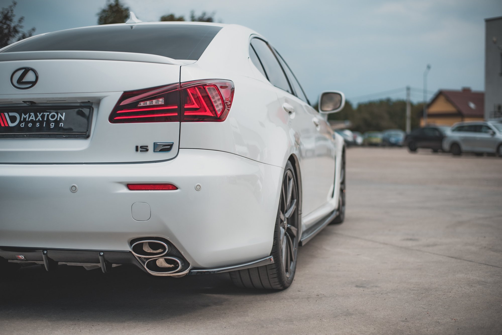 Street+ Heck Ansatz Flaps passend für Lexus IS F Mk2 schwarz matt