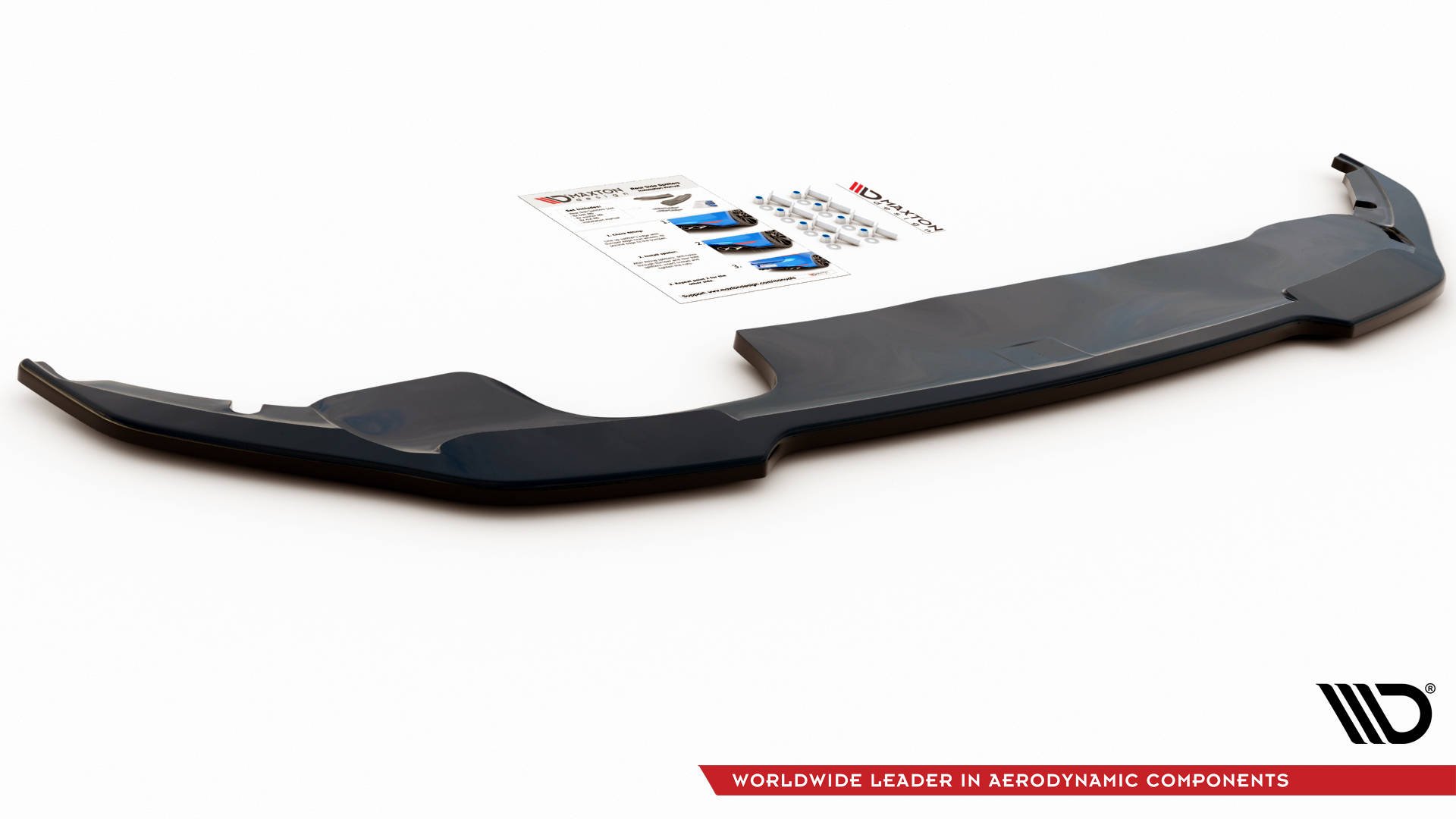 Street+ Mittlerer Diffusor Heck Ansatz passend für Peugeot 308 GT Mk2 FL schwarz Hochglanz