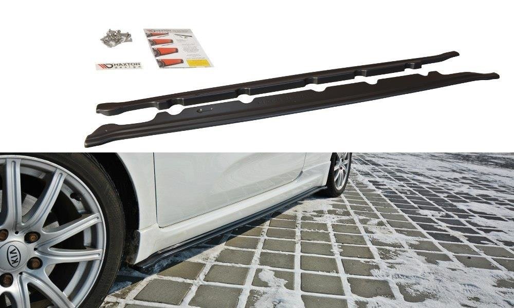 Street+ Seitenschweller Leisten passend für Kia Ceed GT MK2 schwarz Hochglanz
