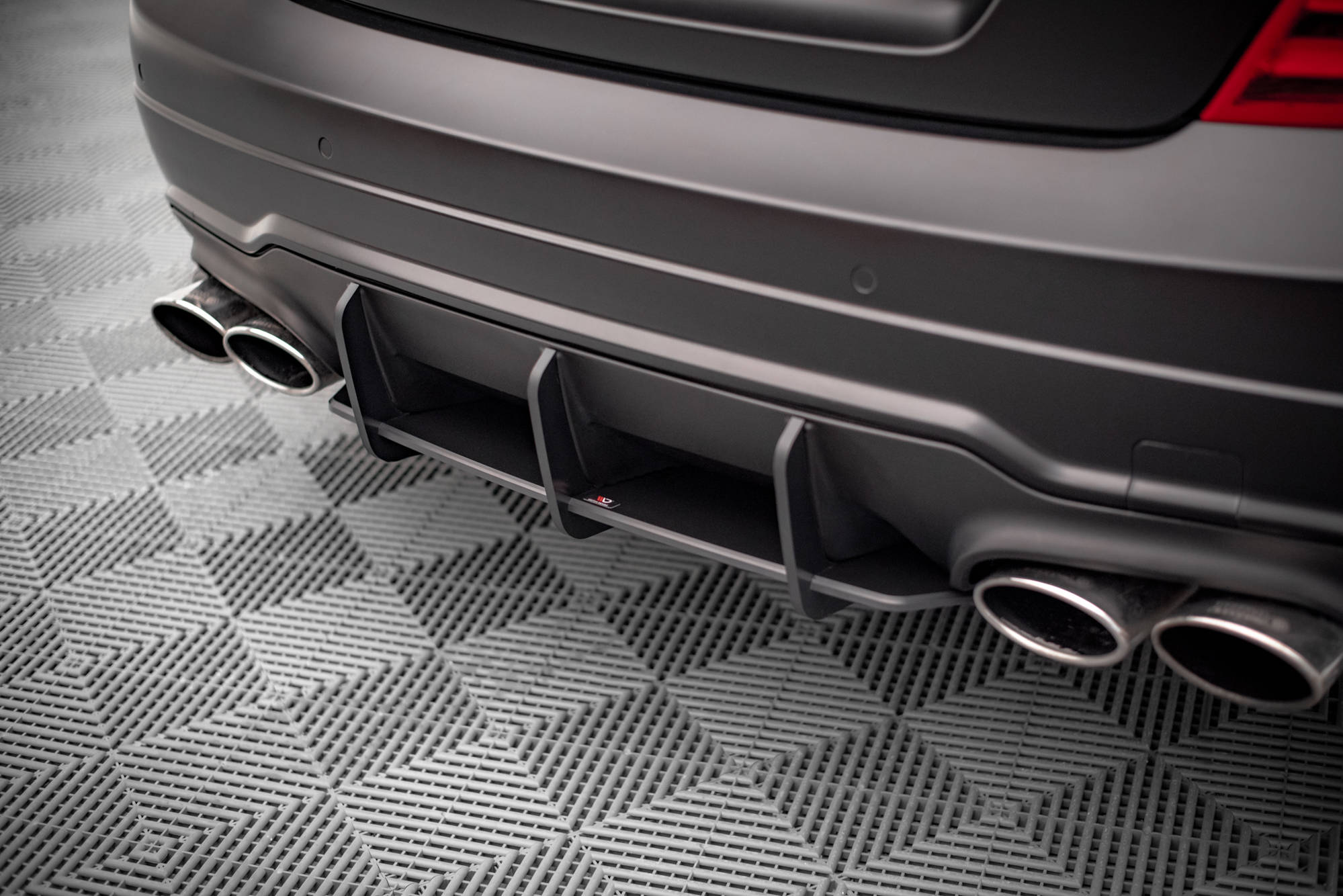Street Pro Heckschürze Heck Ansatz Diffusor passend für Mercedes C Coupe AMG-Line C204