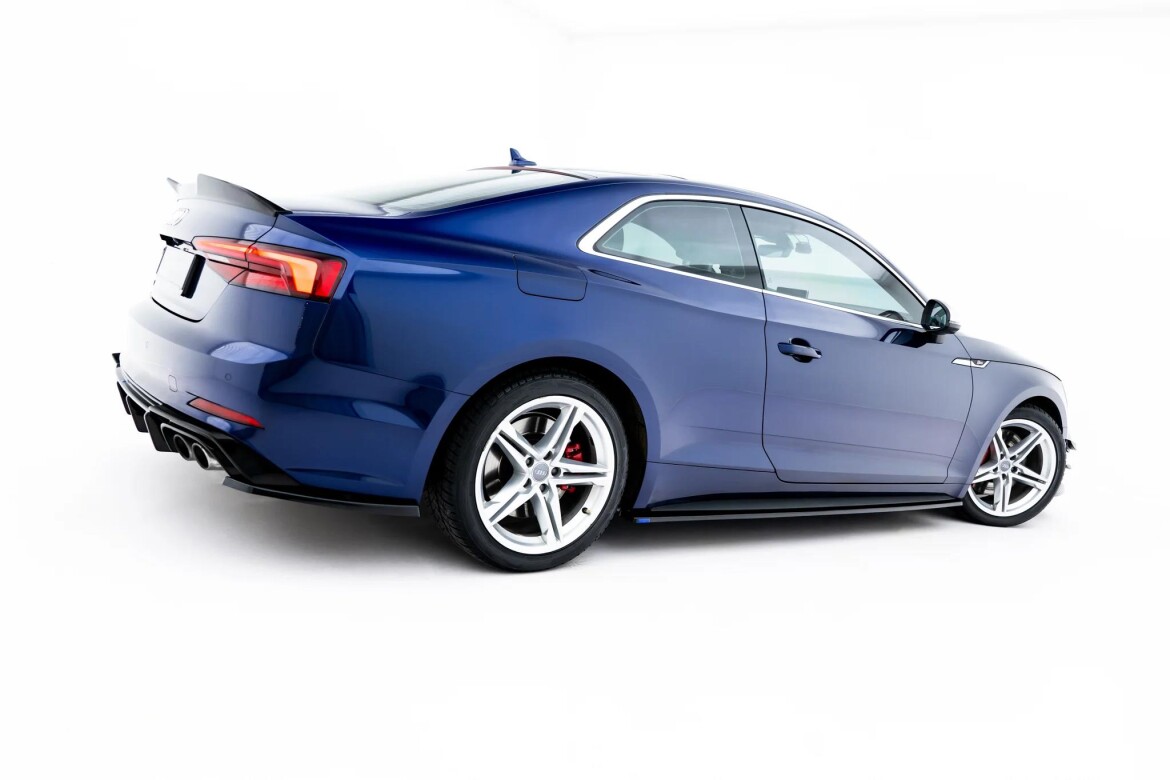 Seitenschweller Ansatz V.2 passend für Audi S5 / A5 S-Line Coupe F5 schwarz Hochglanz