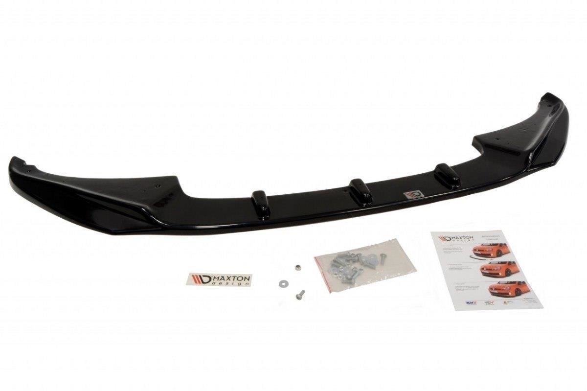 Street+ Spoilerlippe Front Ansatz passend für Honda Civic MK8 FL schwarz Hochglanz