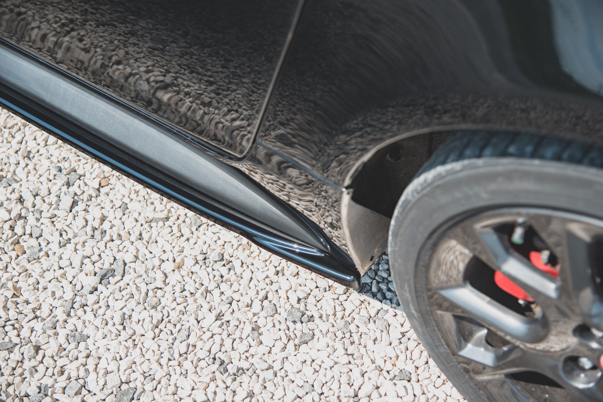 Seitenschweller Ansatz Paar passend für ABARTH 124 Spider schwarz Hochglanz