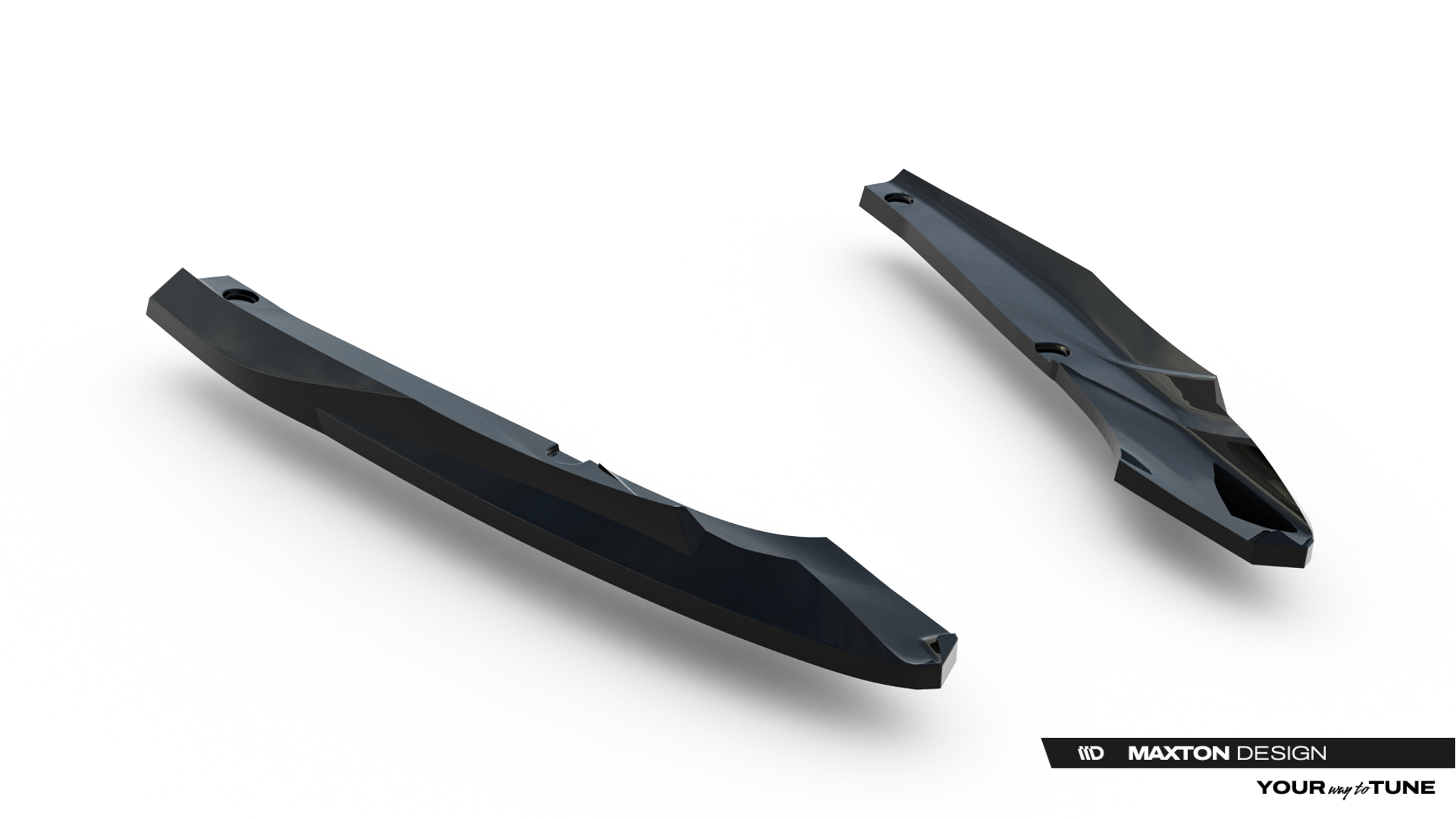 Diffusor Flaps V.5 passend für CUPRA Leon ST Mk1 FL schwarz Hochglanz