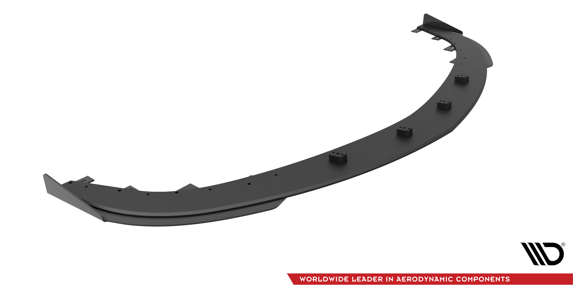 Street Pro Spoilerlippe Front Ansatz passend für Mazda 3 MPS Mk1 rot+ Hochglanz Flaps