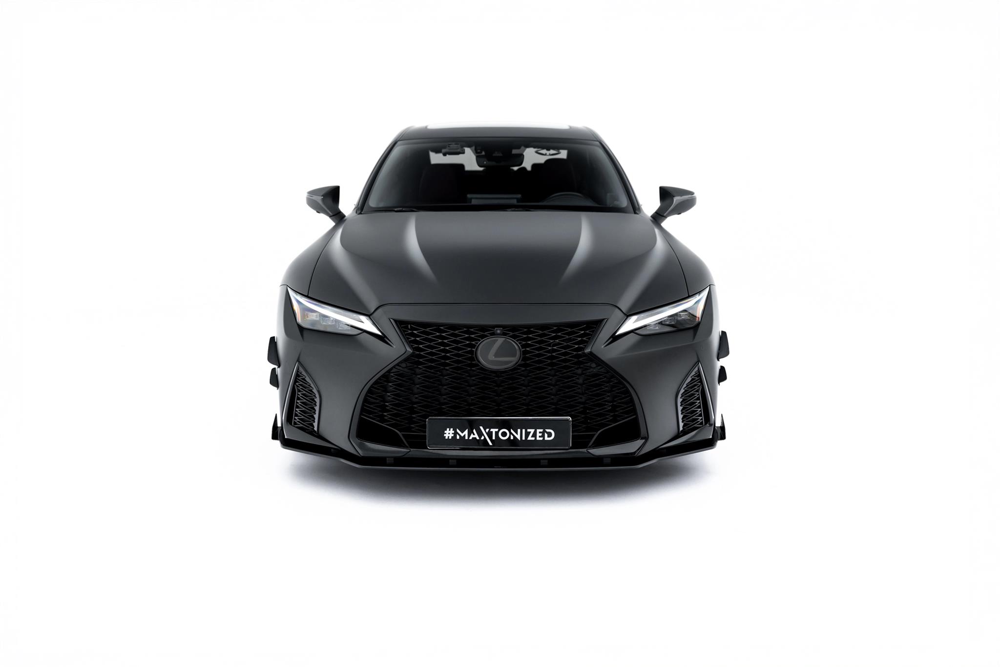 Frontlippe + Flaps passend für Lexus IS 500 Mk3 Facelift 2 XE30 schwarz Hochglanz